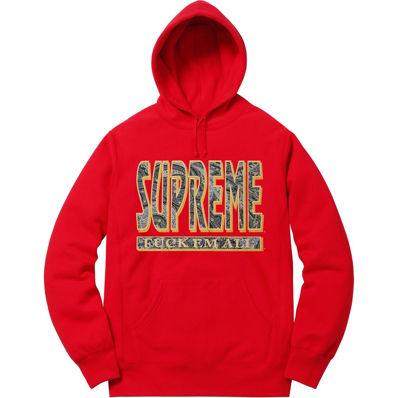 Paisley Fuck Em All Hooded Sweatshirt view 7